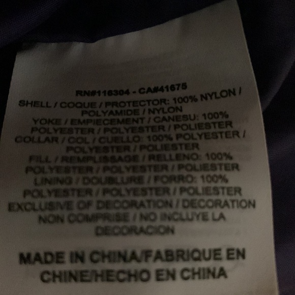 Converse Puffer Jacket Purple Mens Size 2XL NWOT - Picture 4 of 5